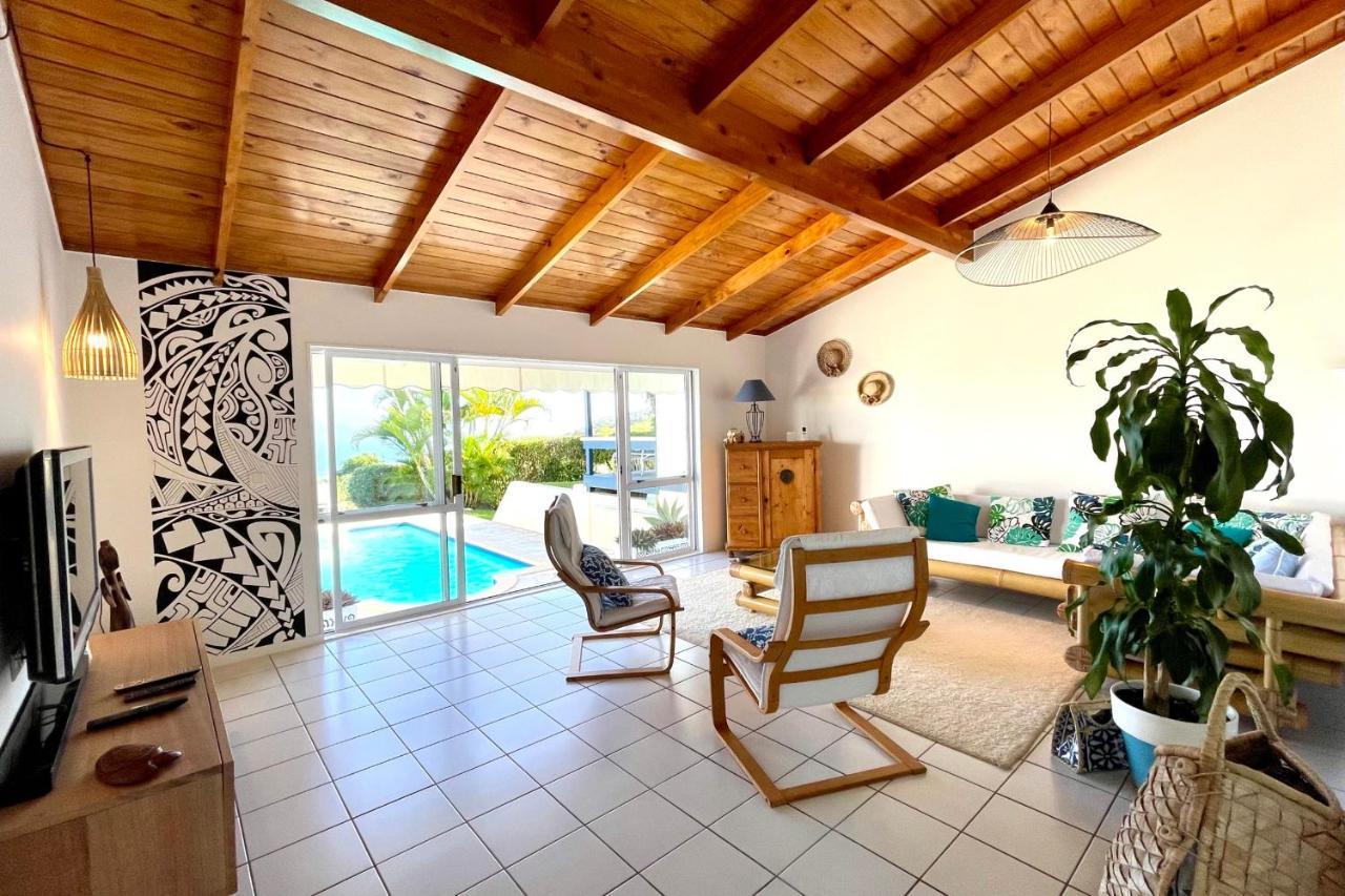 Villa Tiare Amazing View - Private Pool - 4 Bedrooms- Up To 7 Pers Punaauia  ภายนอก รูปภาพ